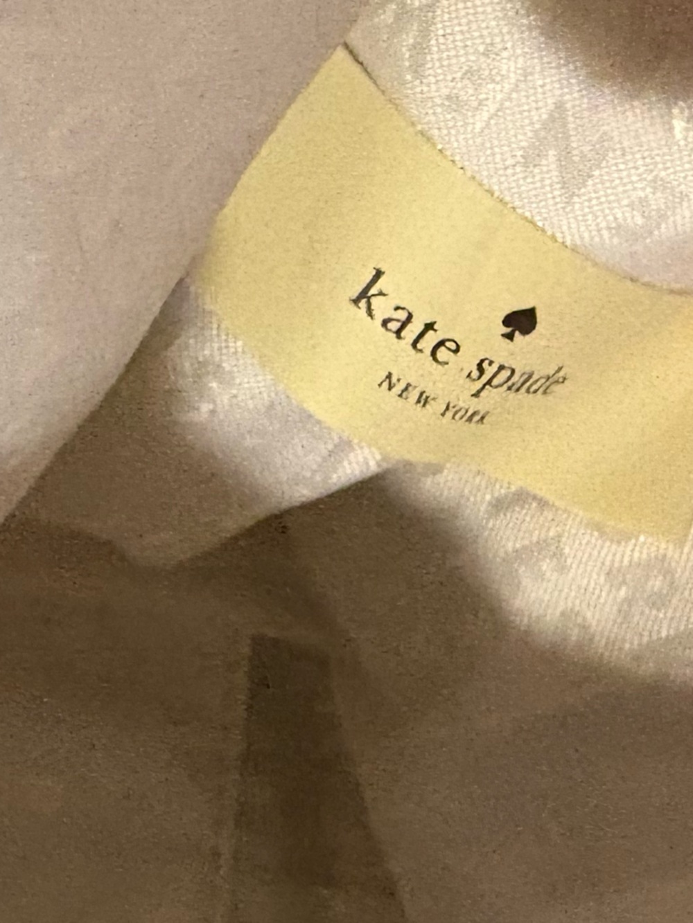 Kate Spade White, Beige & Black Tote Crossbody Bag - Picture 12 of 14